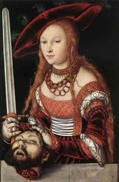  cabeza Pintura - Judith con cabeza de Holofernes Renacimiento Lucas Cranach el Viejo